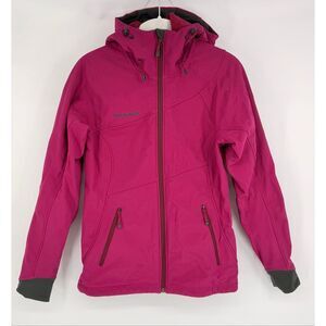 Mammut SofTech Cozy Lined Hooded Winter Jacket Soft Shell Raspberry Size XS EUC